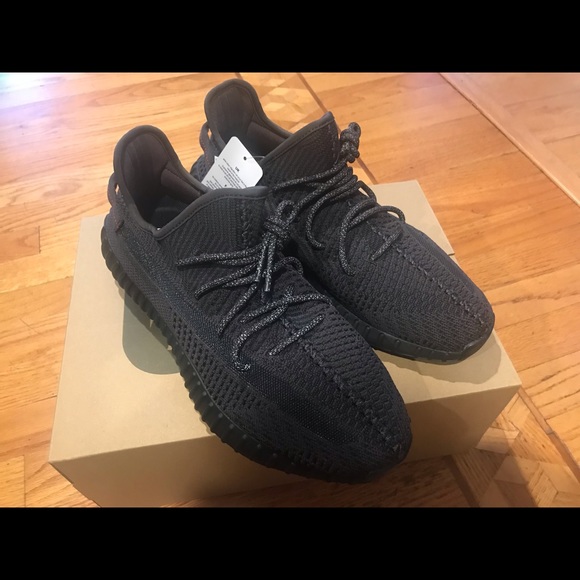 Adidas Yeezy 350 V2 Static Black Non Reflective Size 11